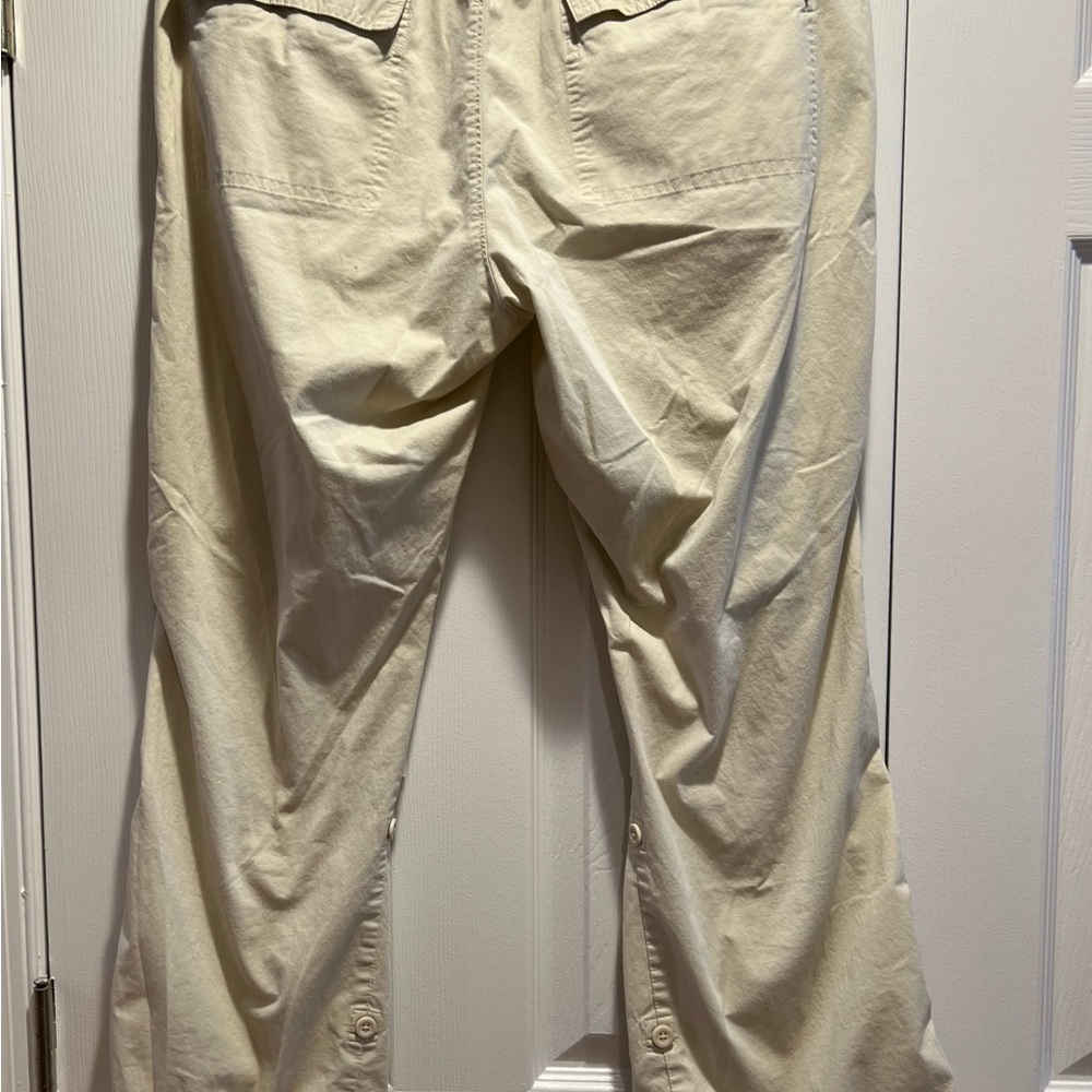 GAP Factory Cream Drawstring Utility Pants - Picture 2 of 4